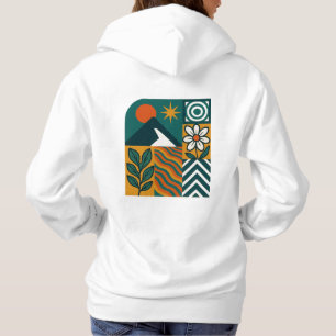 Camiseta Retro Nature Abstrato Art-Modern Geométrico Floral
