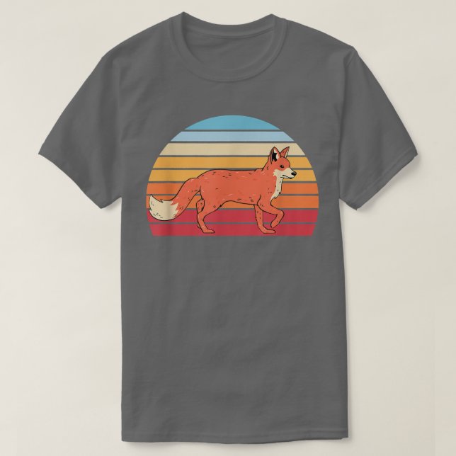 Camiseta Retro Nature Animal Fo Lover Willife Forest Fo (Frente do Design)