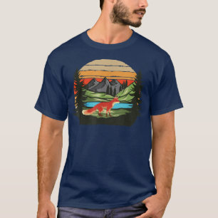 Camiseta Retro Nature Forest Mountain Wildlife Anima