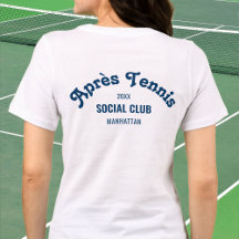Retro Navy Après Tennis Social Club Custom White