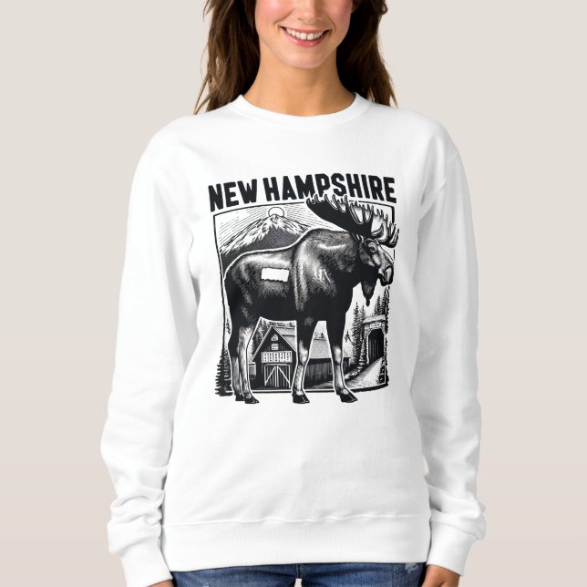 Camiseta Retro New Hampshire (Frente)