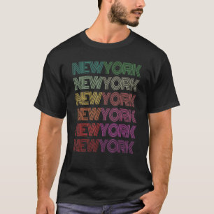 Camiseta Retro New York Home Roots Férias da Família Nova Y
