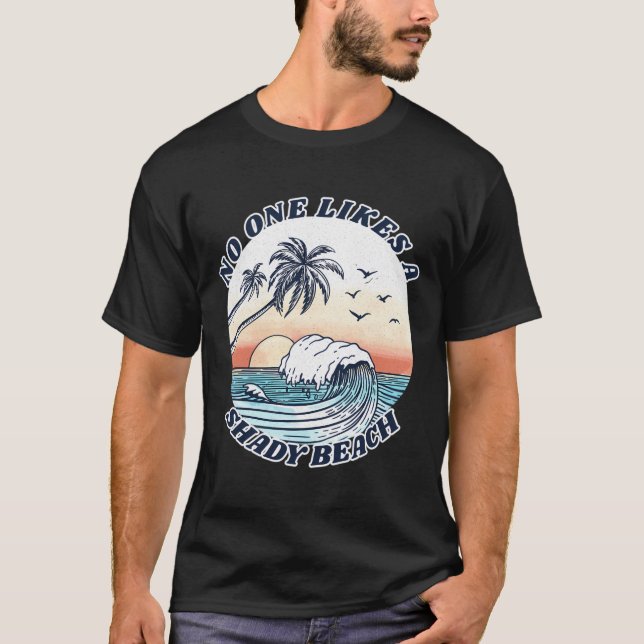 Camiseta Retrô Ninguém Gosta De Um Verão Engraçado De Praia (Frente)