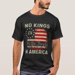 Camiseta Retro No Kings In America Flag Nós, Pessoas 4