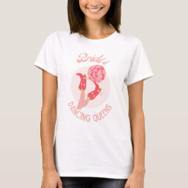 Camiseta Retro Noiva dos Anos 70 Rainhas da Dança Despedida