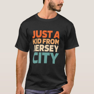 Camiseta Retrô-Nos Cidade Usa Apenas Uma Criança De New Jer