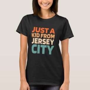 Camiseta Retrô-Nos Cidade Usa Apenas Uma Criança De New Jer