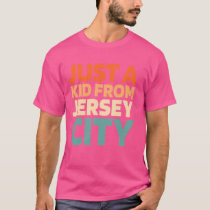 Camiseta Retrô-Nos Cidade Usa Apenas Uma Criança De New Jer