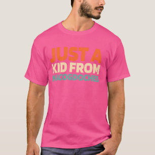 Camiseta Retrô-Nos City American Apenas Uma Criança Do Texa