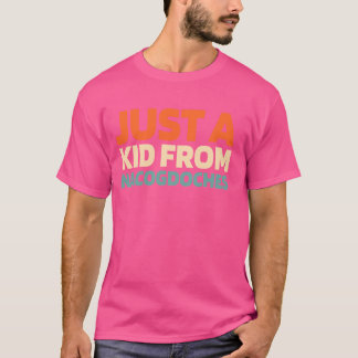 Camiseta Retrô-Nos City American Apenas Uma Criança Do Texa