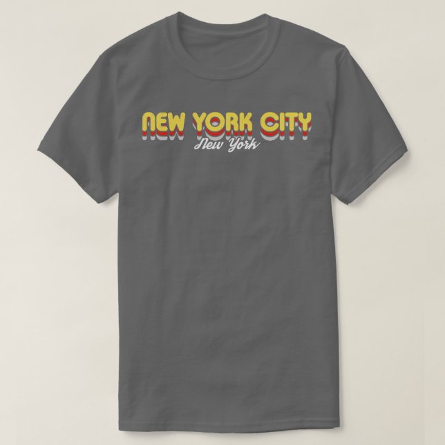 Camiseta Retro Nova Iorque Nova Iorque (Frente do Design)
