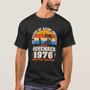 Camiseta Retro Novembro De 1976, 46 Anos De Frota De Pesca
