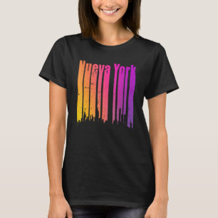 Camiseta Retro Nueva York Novas Iorque mulheres k