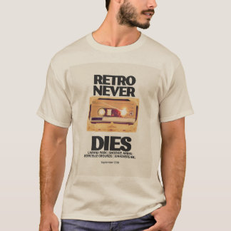 Camiseta Retro Nunca Morre Vintage Cassette Tape T Shirt - 