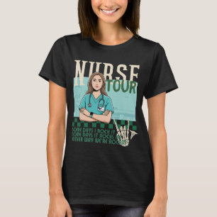 Camiseta Retro Nurse Tour, Trendy Nurse Life, enfermeira le