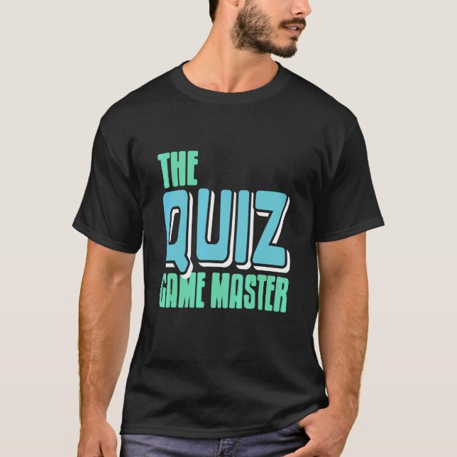 Camiseta Retro O Jogo de Quiz Master Incrível Presente (Frente)