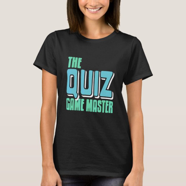 Camiseta Retro O Jogo de Quiz Master Incrível Presente (Frente)