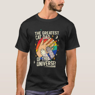 Camiseta Retro O Maior Pai de Gato do universo pais
