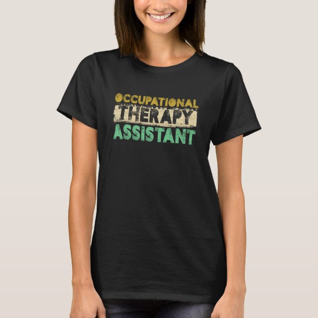 Camiseta Retro Occupational Therapy Assistant Healthcare Th (Frente)