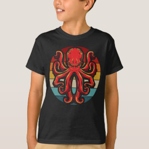 Camiseta Retro Octopus Vintage Kraken Art