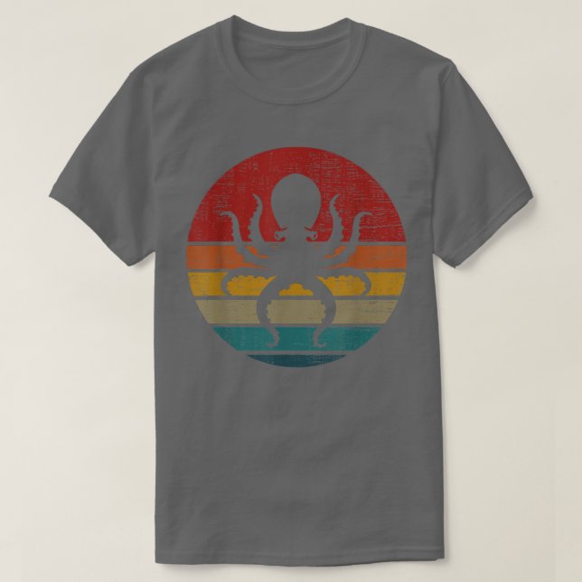 Camiseta Retro Octopus Vintage Octopus Lovers  (Frente do Design)