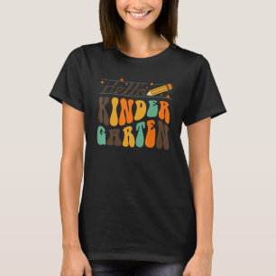 Camiseta Retrô Olá Professores Do Jardim De Infância Primei