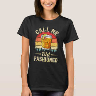 Camiseta Retro Old Fashioned Whiskey Bourbon Funny Vintage 