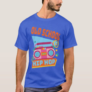 Camiseta Retro Old School Hip Hop 80s 90s Graffiti Cassette