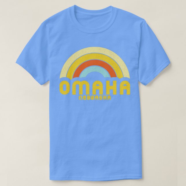 Camiseta Retro Omaha Nebraska (Frente do Design)