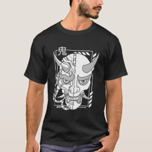 Camiseta Retro Oni Cyberpunk Samurai Arts Bushido Warrior