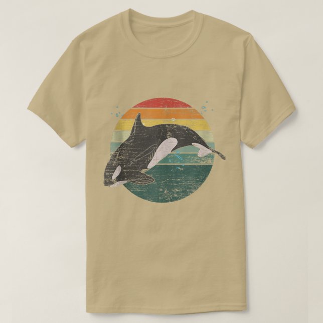 Camiseta Retro Orca (Frente do Design)
