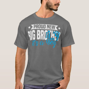 Camiseta Retro Orgulhoso Novo Irmão Grande É Um Menino Gend