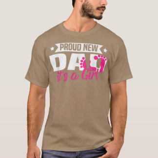 Camiseta Retro Orgulhoso Novo papai É uma Revenda de Gênero