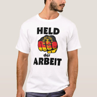 Camiseta Retro Ostalgie DDR Held der Arbeit