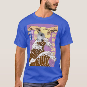 Camiseta Retro Otaku Vaporwave Kanji Michelangelo Japão wav