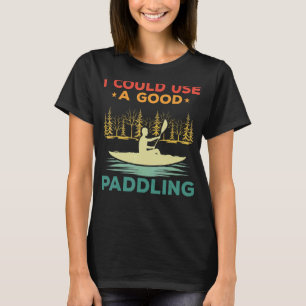 Camiseta Retro Outdoor Esporte Paddling Kayaker Kayaking