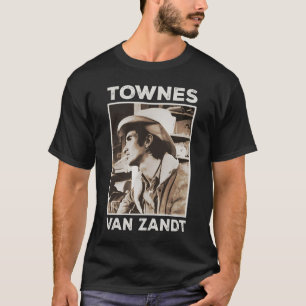 Camiseta Retro Outlaw Townes Van Zandt Fan Art