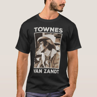 Camiseta Retro Outlaw Townes Van Zandt Fan Art