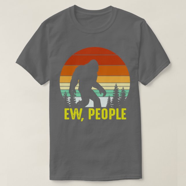 Camiseta Retro Ow Pessoas Bigfoot Sasquatch Yeti (Frente do Design)