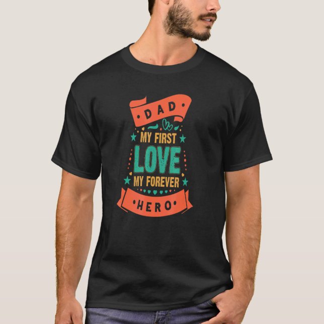 Camiseta Retro Pai Adora Piadas Pai Minha rua Adora Meu Par (Frente)