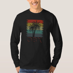 Camiseta Retro Palm North Carolina Beach Obx Outer Bank dos