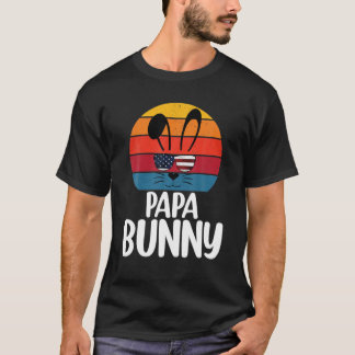 Camiseta Retro Papa Bunny, Pai Felz pascoa Coelhinho
