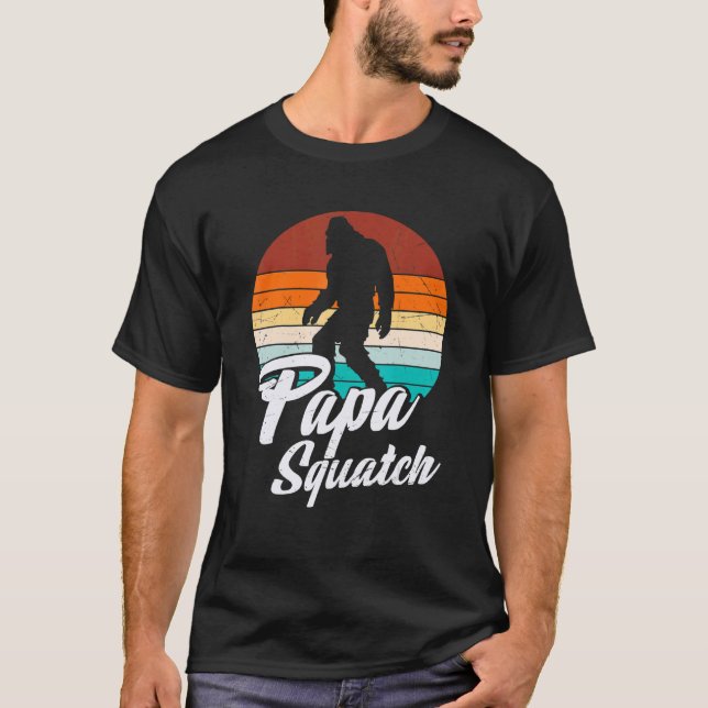 Camiseta Retro Papa Squatch Yeti Vintage (Frente)