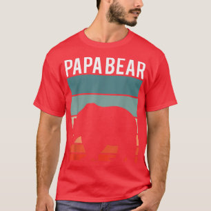 Camiseta Retro Papa Urso Caminhando Novo papai do Ventilado