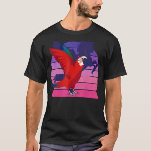 Camiseta Retro Papagaio I Asas Unicórnio I Macaw