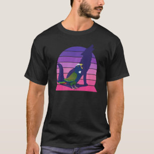 Camiseta Retro Papagaio I Gritando Lobo I Gritando Capa Bra