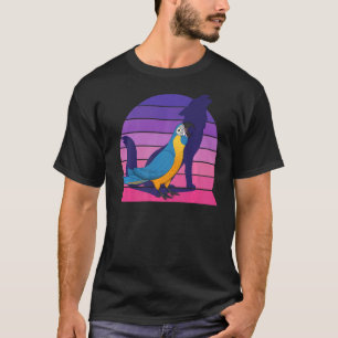 Camiseta Retro Papagaio I Howling Wolf I Gritando Blue Maca