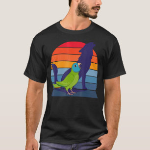 Camiseta Retro Papagaio I Howling Wolf I Gritando Coroa Azu