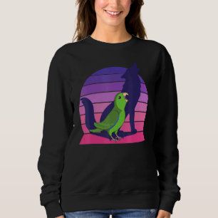 Camiseta Retro Papagaio I Howling Wolf I Gritando Parr Verd