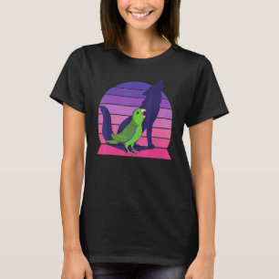Camiseta Retro Papagaio I Howling Wolf I Gritando Parr Verd
